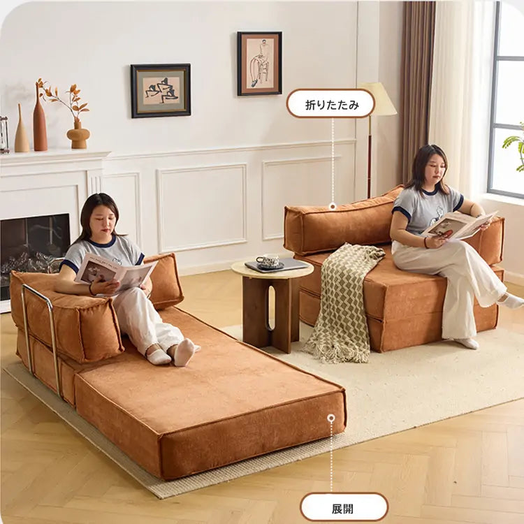 ソファ ソファベッド 折りたたみ 1人掛けソファ おしゃれ シンプル fajbr-6002