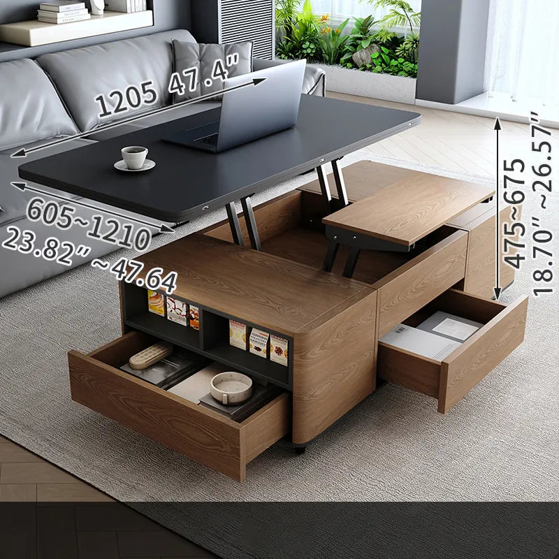 センターテーブル モダン ローテーブル 昇降式 昇降式テーブル 幅120.5cm fajf-957