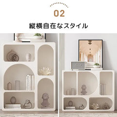 申し訳ありませんが、画像から素材を特定することはできません。ただし、一般的なタイトルを提案できます：

「モダンデザインのキャビネット｜高級感あふれる収納家具」

このようなタイトルであれば、SEOにもユーザーの興味を引くことができると思います。 fcwz-2360