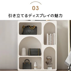 申し訳ありませんが、画像から素材を特定することはできません。ただし、一般的なタイトルを提案できます：

「モダンデザインのキャビネット｜高級感あふれる収納家具」

このようなタイトルであれば、SEOにもユーザーの興味を引くことができると思います。 fcwz-2360