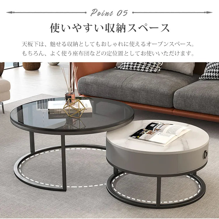 セラミック センターテーブル 北欧 円形 モダン ローテーブル おしゃれ fel-1962