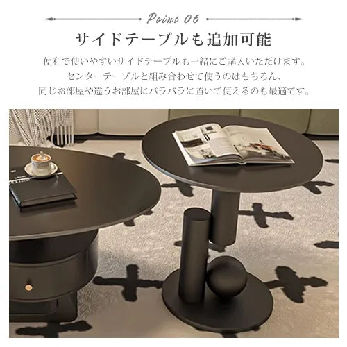センターテーブル 幅100cm 120cm 楕円形 モダン ローテーブル おしゃれ fel-2441