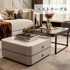 センターテーブル 引き出し付き 高級感 モダン ローテーブル おしゃれ fel-3060