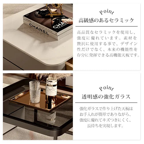 センターテーブル 引き出し付き 高級感 モダン ローテーブル おしゃれ fel-3060