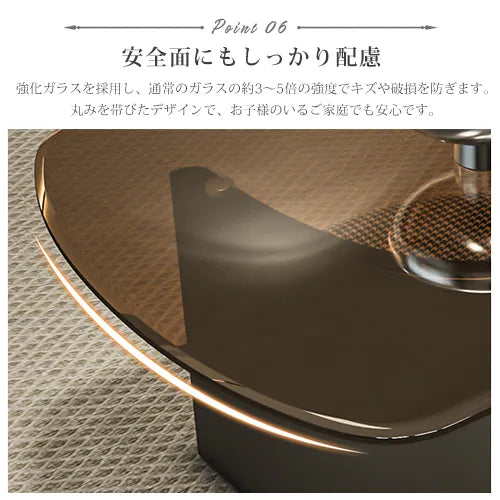 センターテーブル 幅120cm ガラス スツール ローテーブル おしゃれ fel-3062