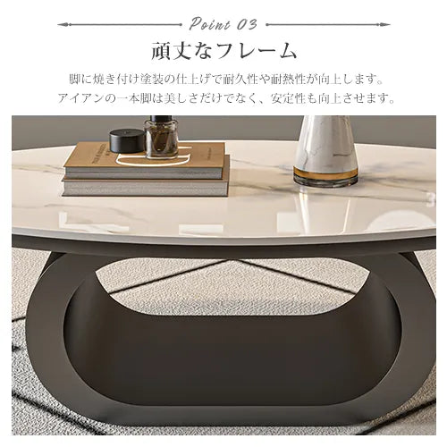 センターテーブル 楕円 高級感 かわいい ローテーブル おしゃれ fel-3065