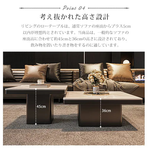 センターテーブル セラミック 白 黒 モダン ローテーブル おしゃれ fel-3067