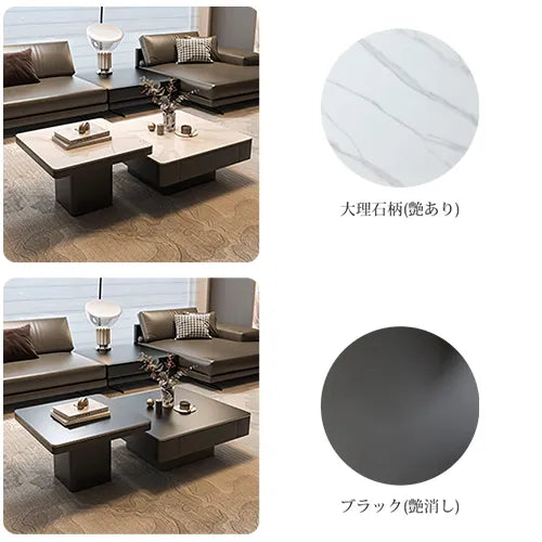 センターテーブル 高級感 セラミック 幅70cm 80cm ローテーブル おしゃれ fel-3434