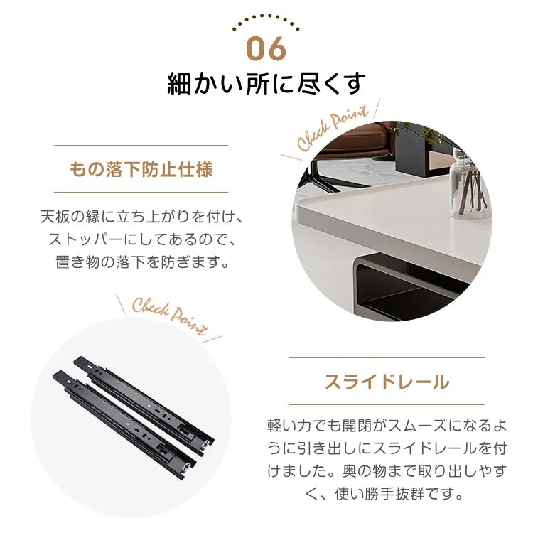 センターテーブル 引き出し収納付き ローテーブル かわいい 幅100 120 130cm コーヒーテーブル おしゃれ fel-3626