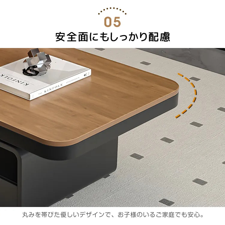 ローテーブル  カフェ コーヒーテーブル センターテーブル 引き出し収納付き かわいい 幅100 120 130cm コーヒーテーブル おしゃれ fel-3627