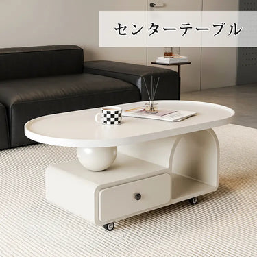 センターテーブル ローテーブル 収納 キャスター付き 120cm 北欧風 黒 サイドテーブル 引き出し収納 fel-5559-1