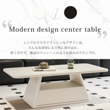 センターテーブル セラミック ローテーブル 大理石柄 収納付き 120cm リビングテーブル 白 長方形 100cm fel-5562