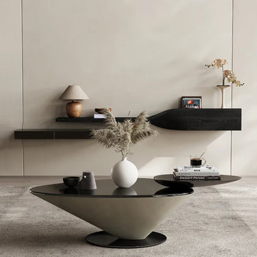 【没有卖过】無垢材センターテーブル｜モダンデザインのリビングアクセントポイント fif-4522