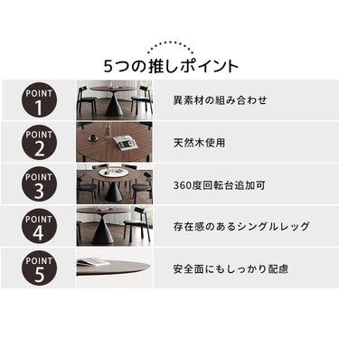 ダイニングテーブル 丸 食卓 ナチュラル 2人 4人掛け 円形 カフェテーブル おしゃれ fjj-3595