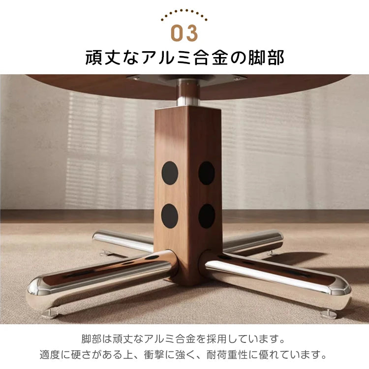 ダイニングテーブル 丸 ホワイト セラミック レトロ 黑 円形 カフェテーブル おしゃれ fjj-3600