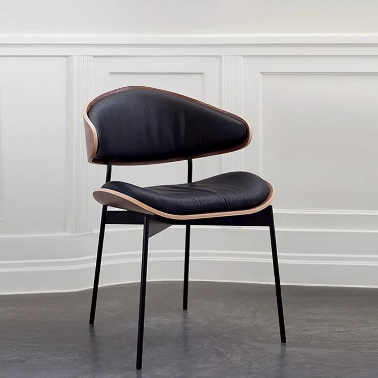 モダンデザインPUレザーチェア｜スタイリッシュな多層板構造シート 2脚 fjx-2645