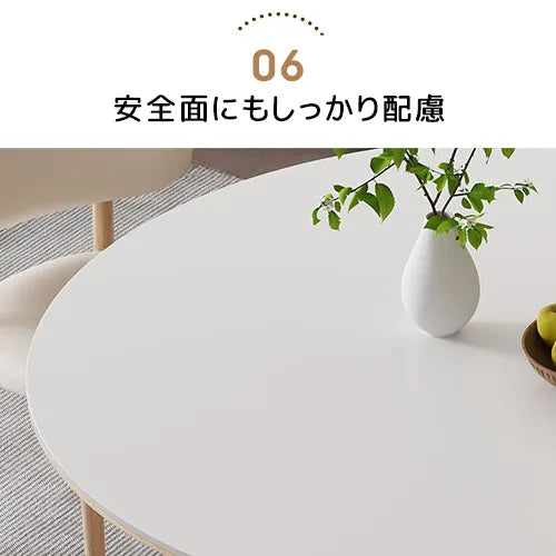 セラミック 丸テーブル ダイニングテーブル 円形 100cm 4人掛け ダイニングセット 白 大理石柄 6人掛け 120cm かわいい fjx-2671