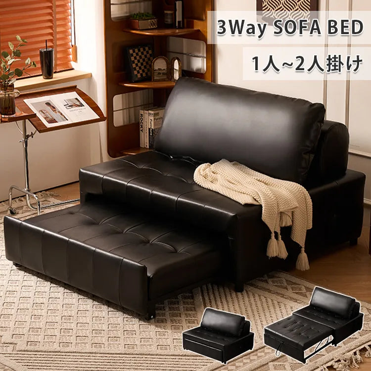 ソファベッド 1人掛け ソファーベッド ソファ 2人掛け おしゃれ ブラック コンパクト カウチソファー 北欧 来客用ベッド 可愛い 高級感 一人暮らし fmdgz-3712