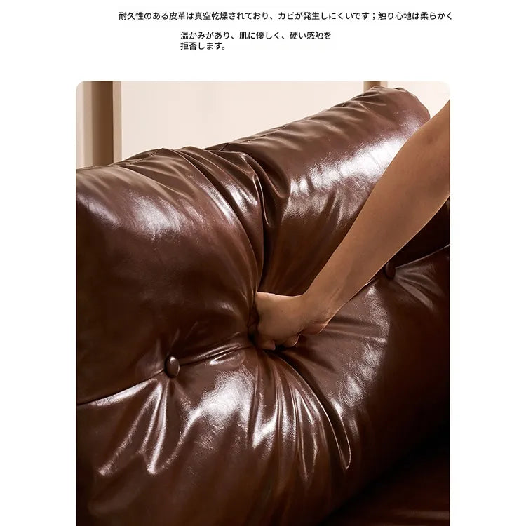 ソファー ローソファー 1人掛け 2人掛け 3人掛け 4人掛け ブラウン 合皮 レザー調 高反発 クッション おしゃれ 北欧風 モダン シンプル 高級感 ボリューム感 座面広い 座面奥行き ゆったり 快適 リビング 応接室 来客用 新生活 fmdgz-3727