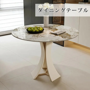 ダイニングテーブル カフェテーブル セラミック テーブル 丸テーブル 白 大理石調 テーブル 60cm 70cm 円型 おしゃれ ホワイト fmzjj-6389