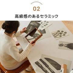 チェリー材無垢テーブル｜スタイリッシュなデザインと多層板セラミックの耐久性 fpmxm-2771
