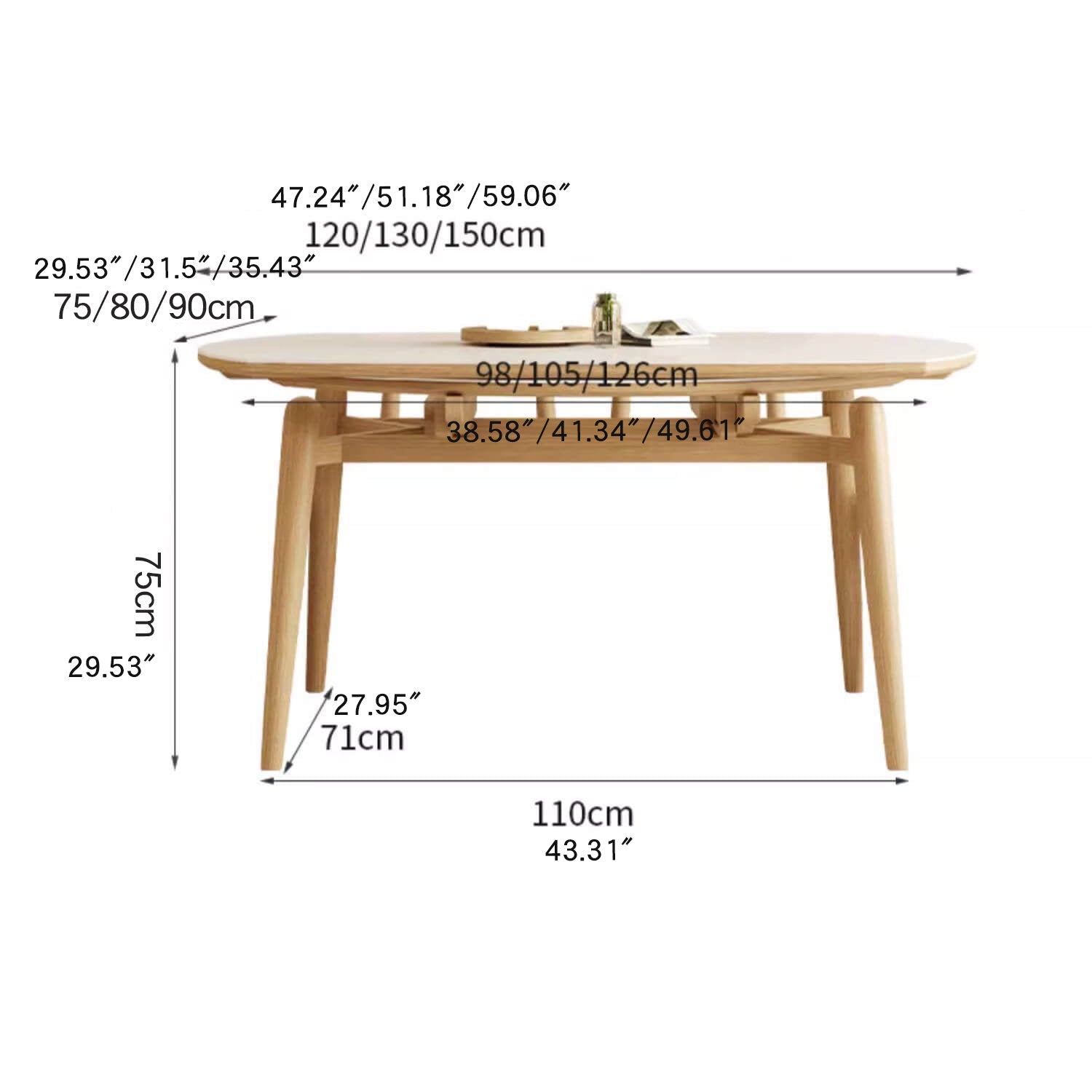 ダイニングテーブル テーブル 幅120cm 130cm 150cm セラミック天板 オーク材  fsm-314