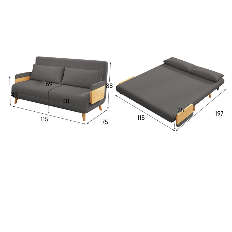 ソファーベッド ソファベッド 北欧 幅75 120cm 1人掛け 2人掛け パーソナルソファ コンパクト カウチソファー 二人掛け 一人掛け fsx-995