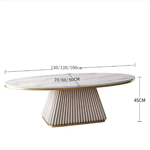 センターテーブル おしゃれ 楕円形 ローテーブル 幅100cm 120cm 130cm セラミック fxmj-3057