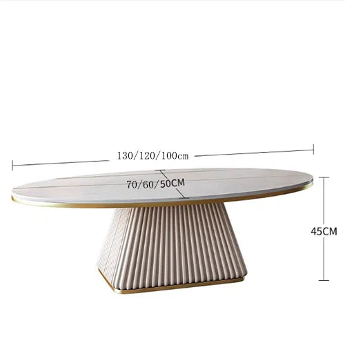 センターテーブル おしゃれ 楕円形 ローテーブル 幅100cm 120cm 130cm セラミック fxmj-3057