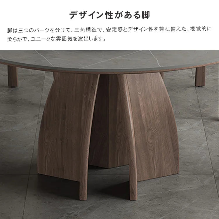 ダイニングテーブル 丸 食卓 セラミック 北欧 グレー 円形 おしゃれ hagst-3405