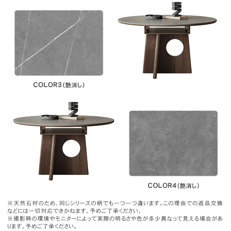 ダイニングテーブル 丸 レトロ セラミック 北欧 グレー 白 円形 おしゃれ hagst-3408