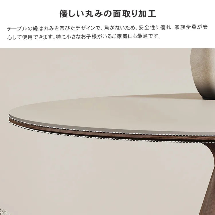 ダイニングテーブル 丸 高級感 食卓 セラミック 北欧 円形 おしゃれ hagst-3416