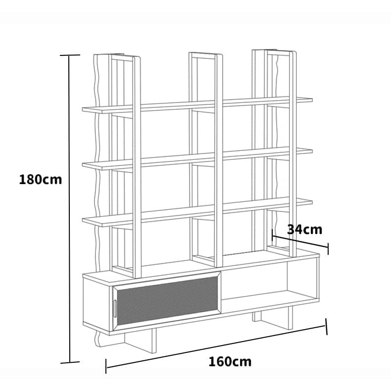 キャビネット 木製 チェスト 棚 ラック 収納棚 本棚 リビング収納 飾り棚 幅160cm hjhms-1049