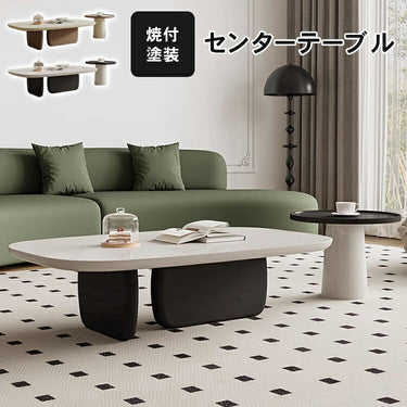 センターテーブル かわいい ローテーブル ホワイト おしゃれ hjl-1219の商品画像 1