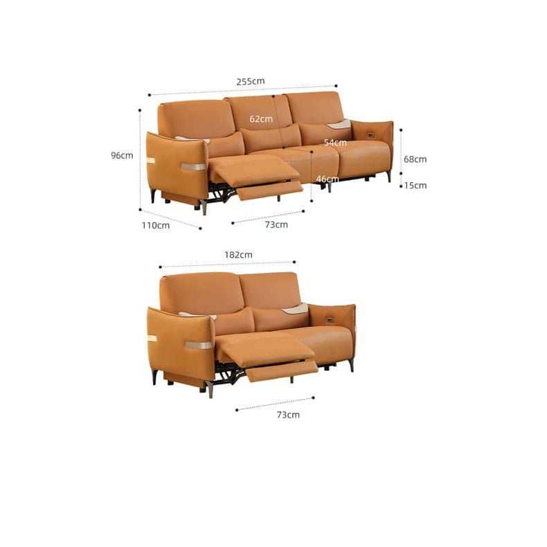 ソファ 三人掛けソファ 電動 肘掛け sofa 北欧 おしゃれ モダン 幅182cm 255cm hksc-985