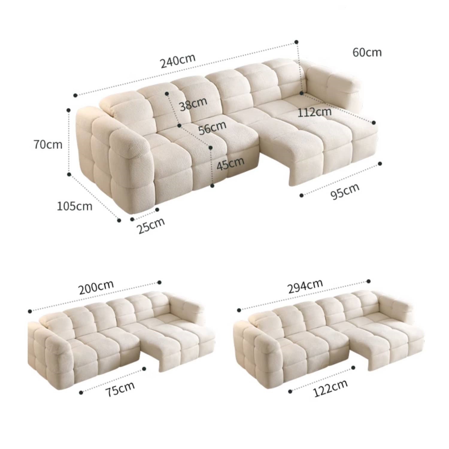 ソファ 三人掛けソファ 四人掛けソファ ソファベッド 幅200cm 240cm 294cm 275cm 335cm 肘掛け sofa おしゃれ hksc-992