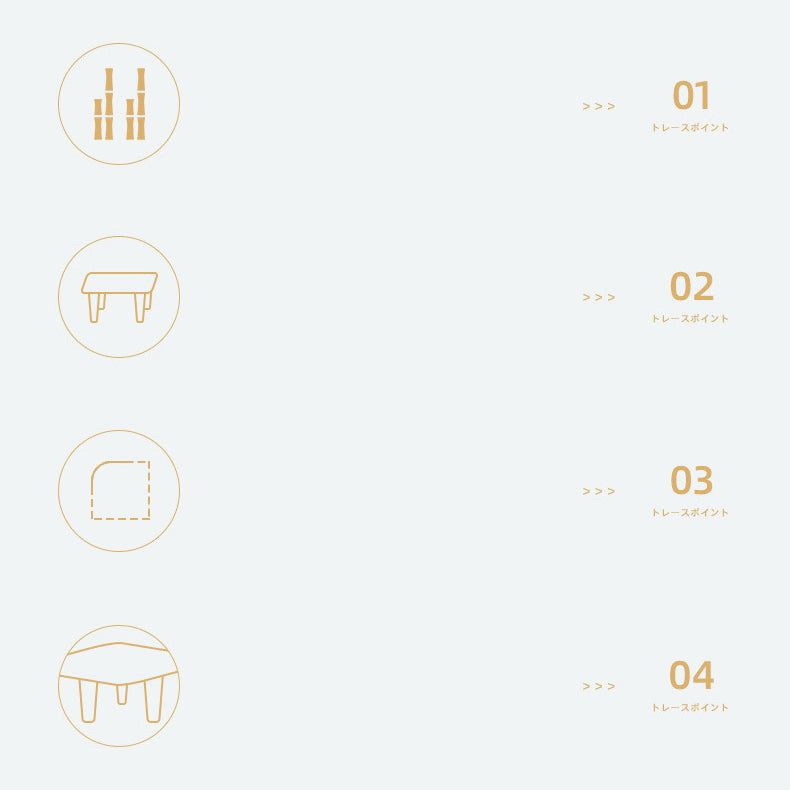 モダンデザイン 竹製センターテーブル 省スペース＆おしゃれ hsl-134