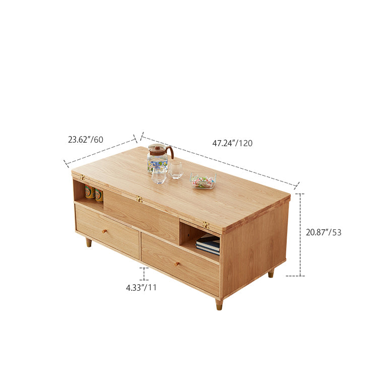 センターテーブル 木製 ナチュラル 幅120cm 昇降式 昇降テーブル 多機能 hx-1571