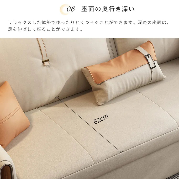 ソファーベッド 収納付き 2人 3人掛け ローソファ フロアソファ エアレザー 無垢材  hyt-1237