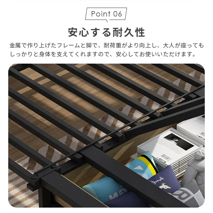 ソファベッド 折りたたみ 2人掛け 収納付き コンパクト ファブリック hyt-3764