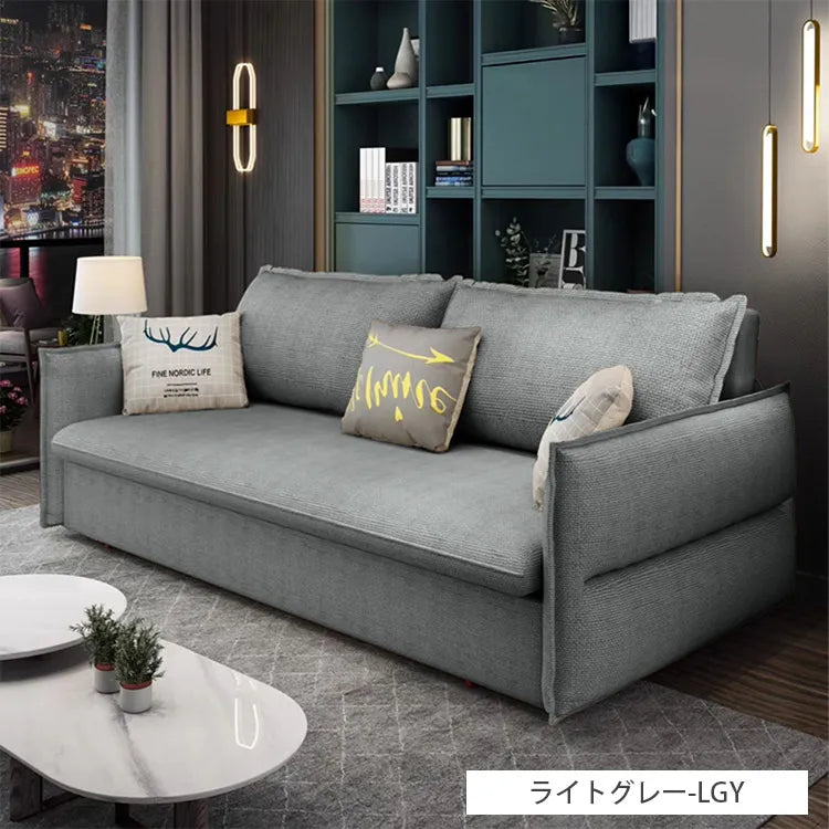 ソファベッド L字 3way 収納付き 2人掛け ダブル hyt-3770
