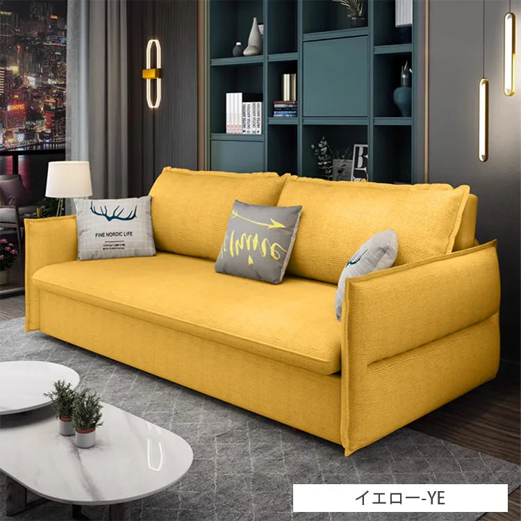ソファベッド L字 3way 収納付き 2人掛け ダブル hyt-3770