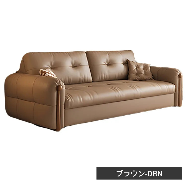 ソファベッド 折りたたみ レザー 2人掛け 収納付き hyt-3773