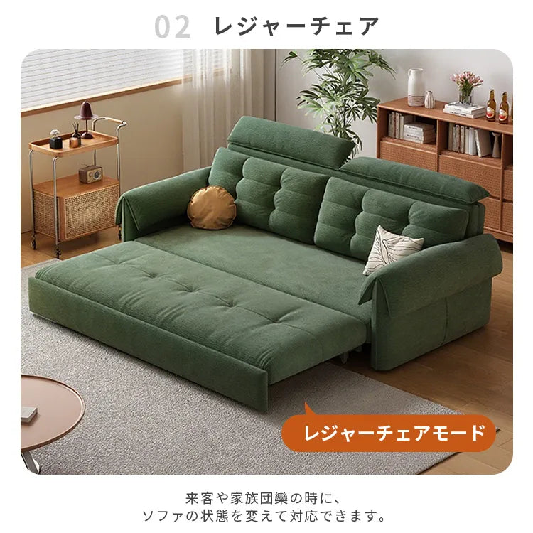 ソファベッド 2way 折りたたみ 収納付き コンパクト hyt-3774