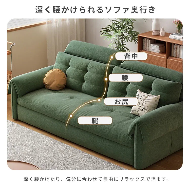 ソファベッド 2way 折りたたみ 収納付き コンパクト hyt-3774