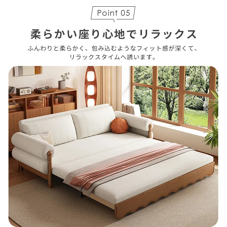 ソファベッド 伸縮式 2人掛け 収納付き モダン hyt-3776