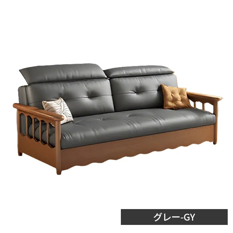 ソファベッド 2way 折りたたみ 収納付き 2人掛け シェニール hyt-3777