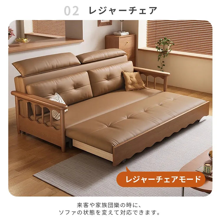 ソファベッド 2way 折りたたみ 収納付き 2人掛け シェニール hyt-3777