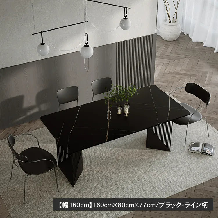 ダイニングテーブル セラミック 大理石柄 幅160 180cm 北欧 おしゃれ モダン 高級 カフェ風 テーブル 食卓 jrjj-6129-table