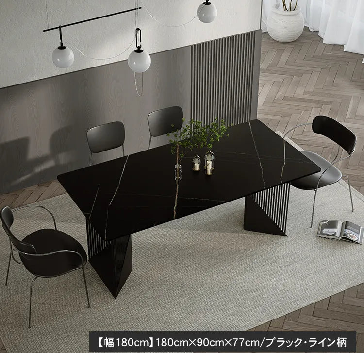 ダイニングテーブル セラミック 大理石柄 幅160 180cm 北欧 おしゃれ モダン 高級 カフェ風 テーブル 食卓 jrjj-6129-table